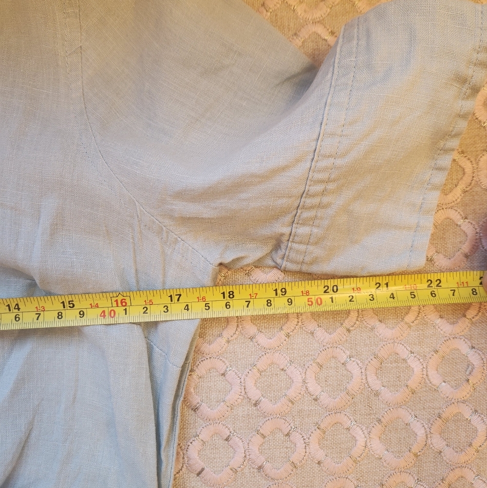 Lauren Ralph Lauren Women's Wakana Dress in Light Blue Linen, Size 2, $185 - Picture 11 of 16